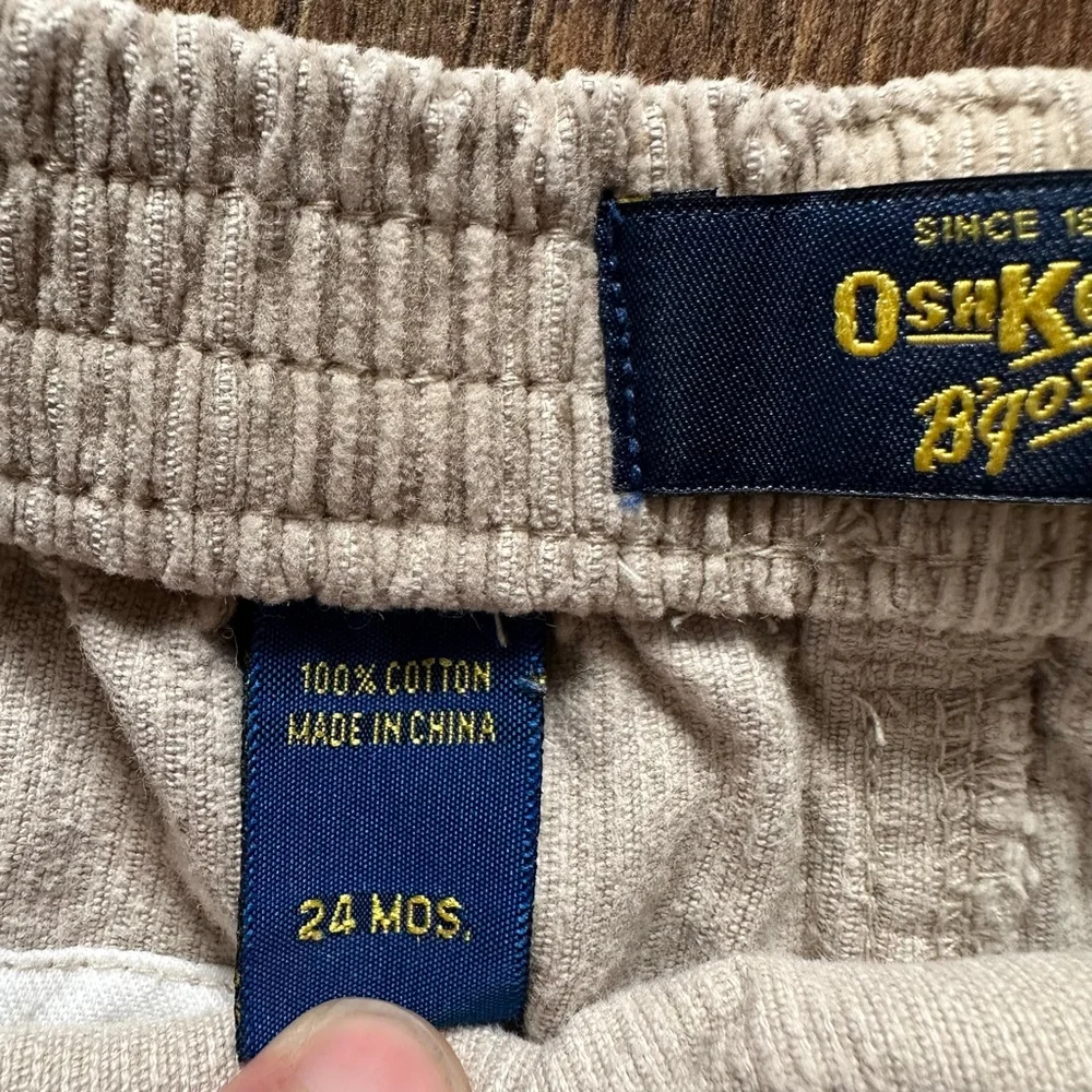 Boys OshKosh B'gosh Casual Corduroy Pants 24 Months Beige